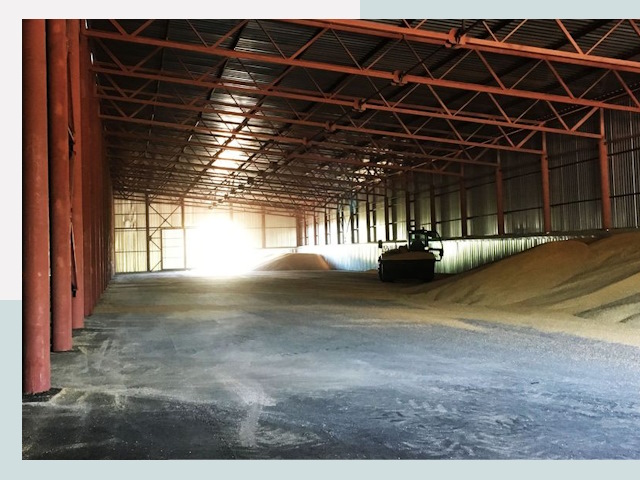 Строительство зернохранилищ в Чехове