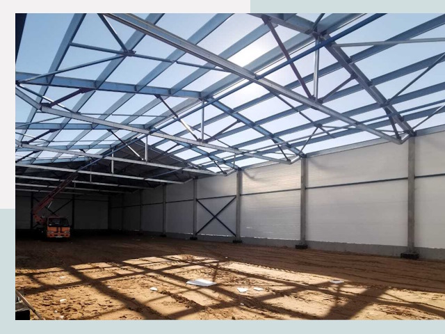 Строительство сенохранилищ в Чехове