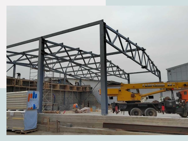 Строительство цехов в Чехове