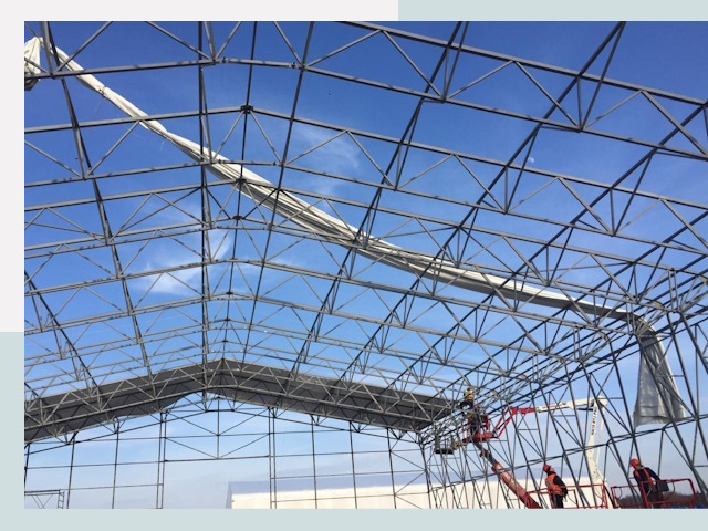 Шатровые ангары от 610 руб. в Чехове и Московской области