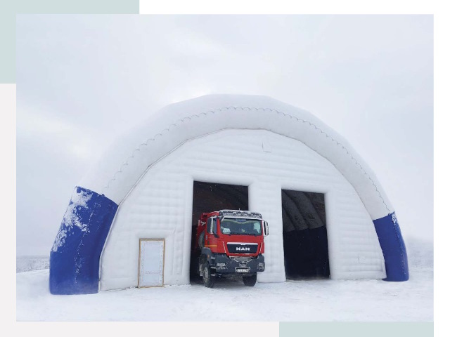 Мобильные ангары в Чехове