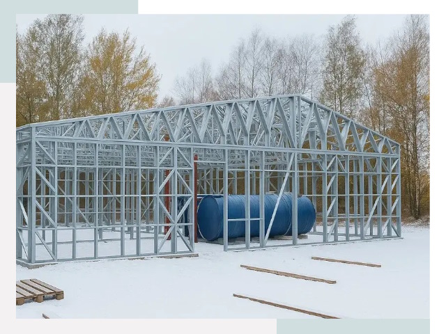 Металлические ангары в Чехове