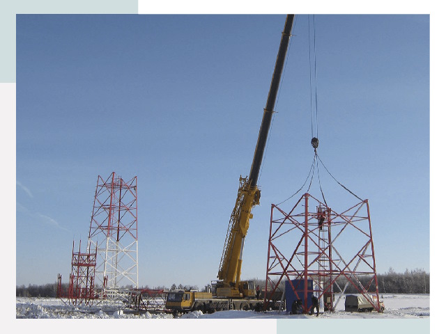 Монтаж вышек связи в Чехове