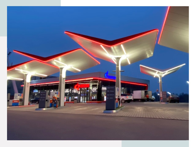 Навесы для АЗС в Чехове