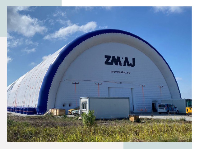 Брендирование ангаров в Чехове