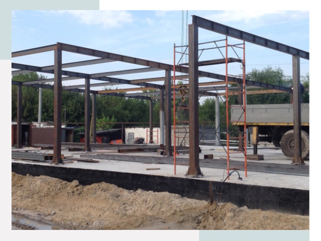 Фундамент для ангаров в Чехове